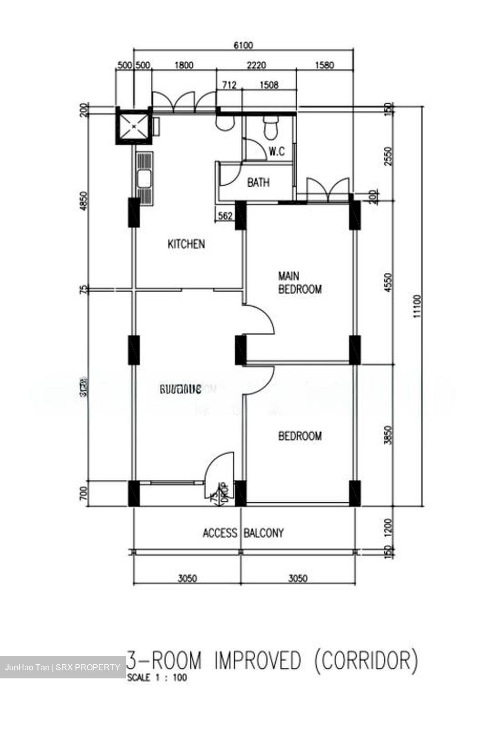 Blk 410 Sun Plaza View (Tampines), HDB 3 Rooms #521809211